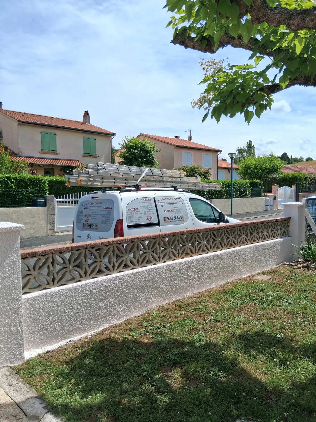 Murette après réparation de fissure et ravalement à Albi